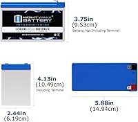 Vista 2 de Mighty Max Battery Batería de repuesto de litio de 12V 10AH compatible con Razor Dune Buggy 25143511-2