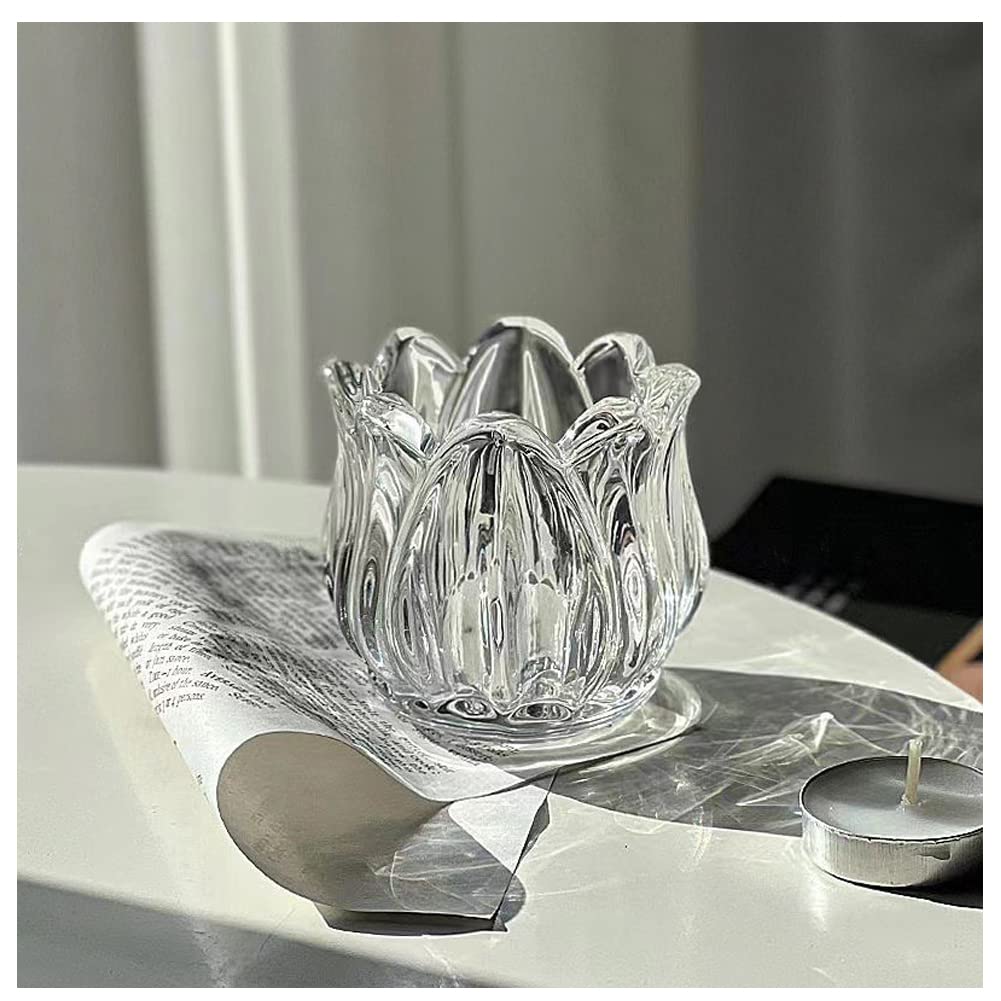 Amazon.co.jp: チューリップ型ガラスキャンドルホルダー スプリング