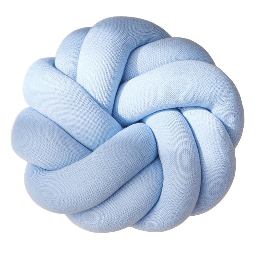 Decorative Knot Backrest Pillow Sofa Car Bed Throw Back Cushion Sky Blue | Home Decor | Pillows-image-10