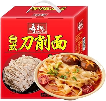 Taiwanese Knife-Cut Noodles, Non-fried, Wide Noodles, Rich Aroma, Wide and Thin Noodles, Smooth, Resilient, Distinctive Wave Pattern, Dried Noodles, Individually Packaged, Ramen, Instant Noodles