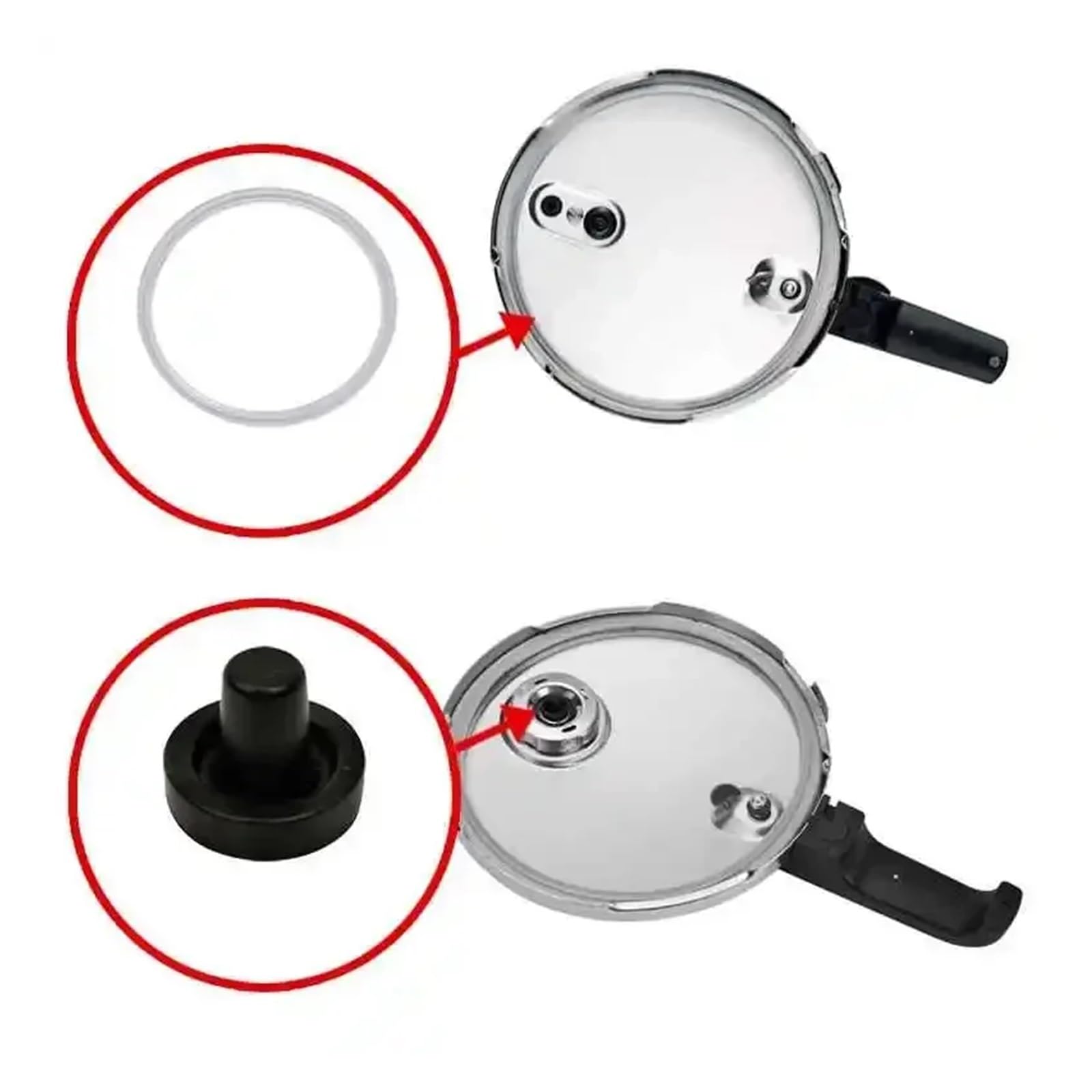 1 pièces adapté for autocuiseur accessoires autocuiseur bague d'étanchéité anneau en Silicone(Silicone cap)