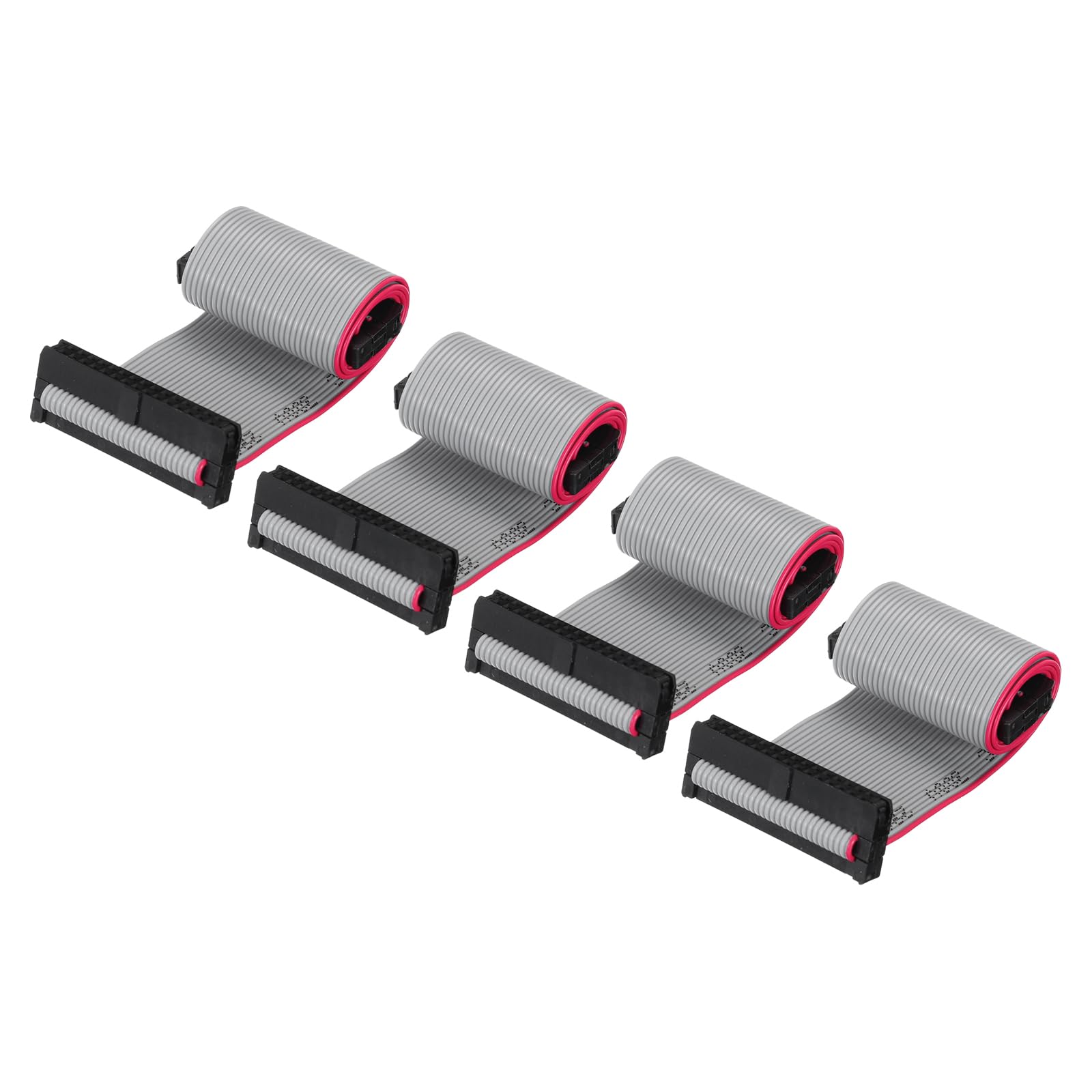 MECCANIXITY IDC - Cavo a nastro piatto a 30 pin, passo 1,27 mm, connettore FC a FC, lunghezza 20 cm, per computer, display LED, DVD, 4 pezzi