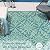 Lahome Waterproof Outdoor Rug 6x9 ft, Reversible Plastic Straw Patio Rug for Camping, RV Mat Outside, Indoor Outdoor Carpet for Porch Deck Backyard Camper Picnic, Light Blue and Green 6x9