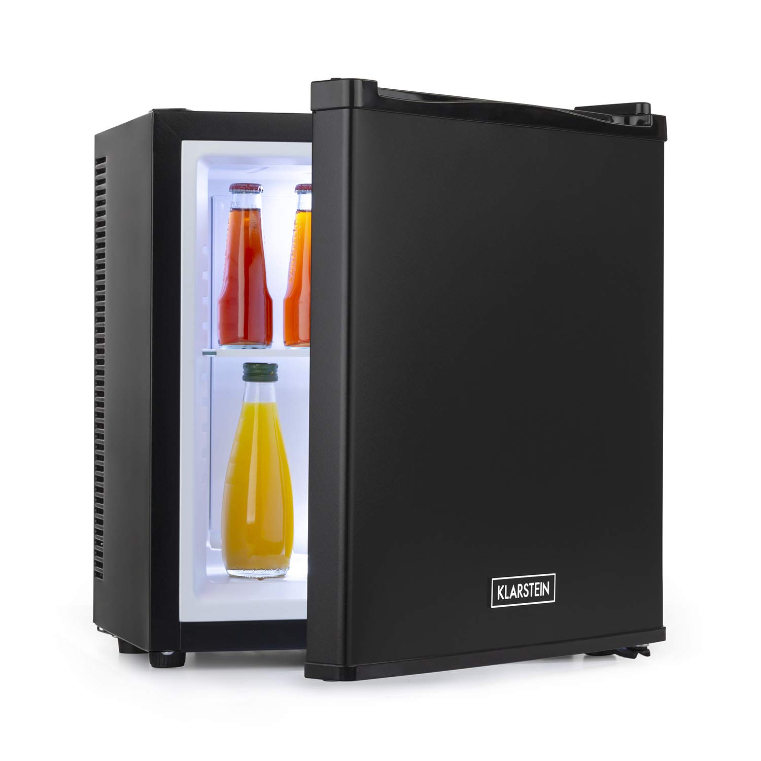 Klarstein Mini lodówka do pokoju, 13L mini lodówka na napoje i kosmetyki, Mały minibar, mała i cicha, Regulowana półka, Mała Skincare 5-15°C