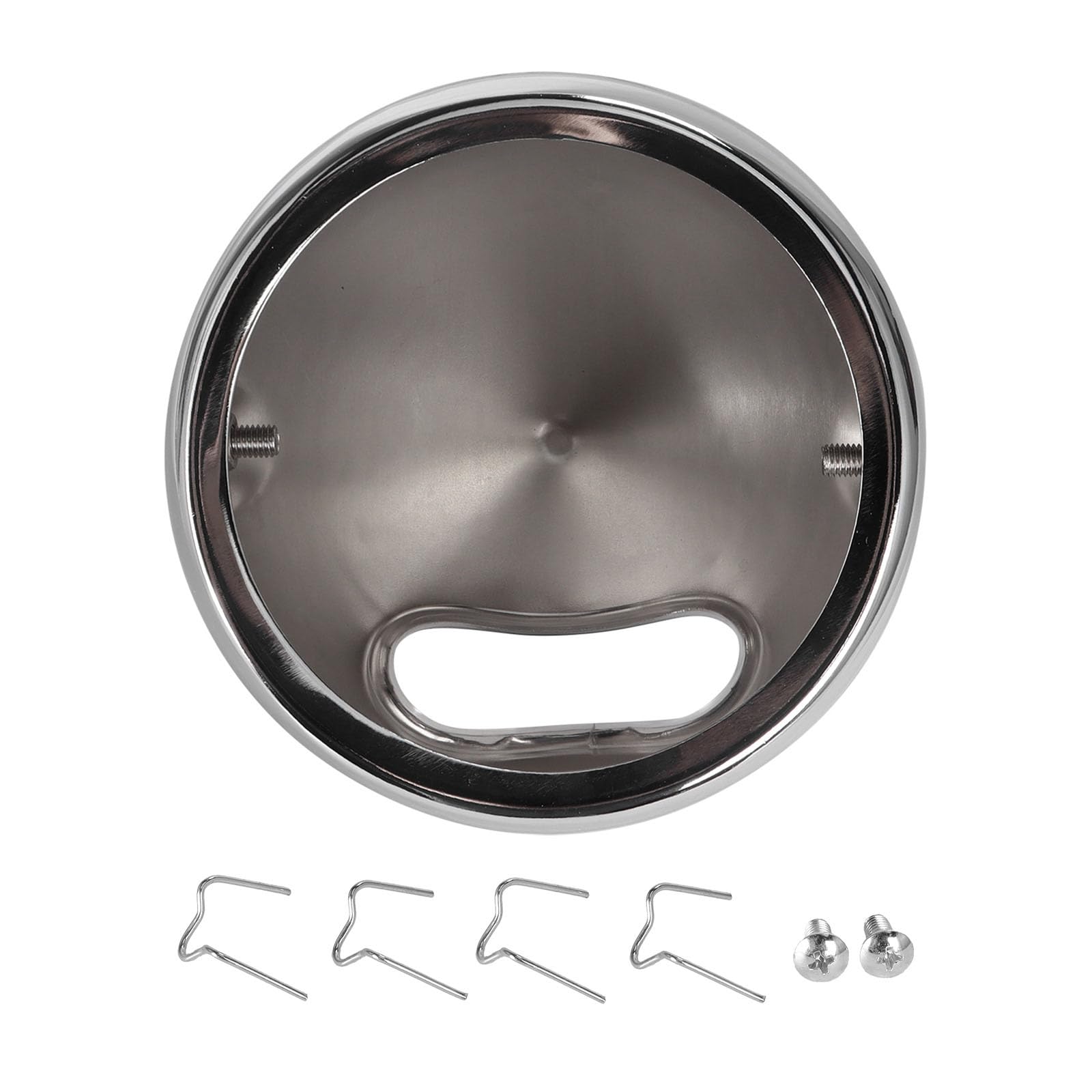 Retro 5.75" Motorcycle Headlight Cover Aluminum Housing Easy Mount Design Direct Replacement for Bike Classical Motorcycle Headlight Shell Heavy Duty Metal