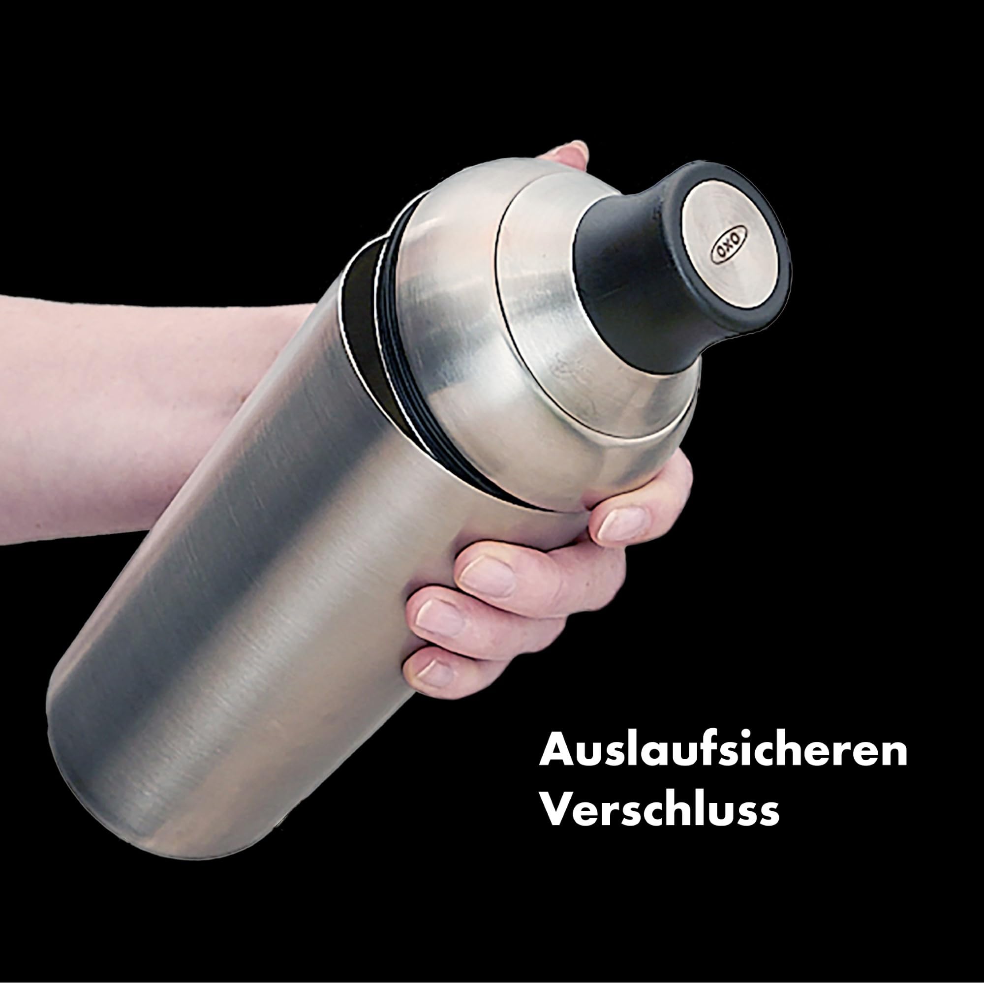 Einwandiger OXO Cocktailshaker aus Stahl