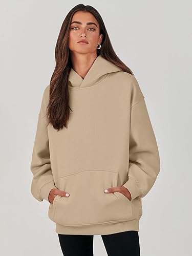 Miniatura 2 de ANRABESS Womens Oversized Hoodies Fleece Sweatshirts Long Sleeve Hooded Pullover Winter Clothes with Pocket