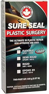 Dominion Sure Seal - Sure Seal Plastic Surgery Flexible Two-Part Kit - The Ultimate in Plastic Repair, OEM Approved & Used - Restoration on Gouges, Tears, Holes, Scratches - 440 g (15.5 oz)