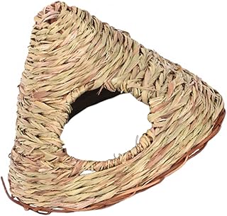 Mipcase 1pc Garden Birdcage Roosting Outside Humming Cockatiel Woven House Parakeet Supplies Hanging Outdoor Canary Pet Gardening Birdhouse Houses Decoration Natural Feeder Nest Cage