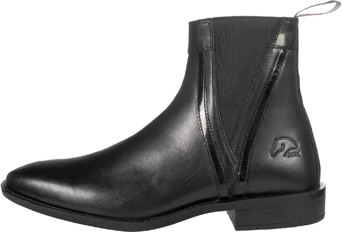 HKM Lack, Stivali di Gomma Jodhpur, Nero, 36 EU