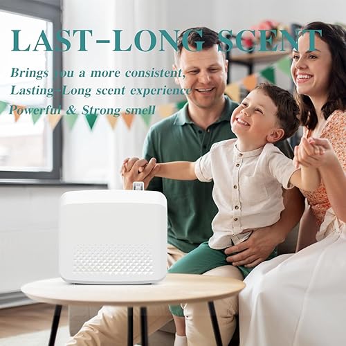 Miniatura 4 de Difusor de aroma de aire Bluetooth sin agua, aroma fuerte para uso doméstico y comercial, cubre 5,500 pies cuadrados, difusor de aceite de aire frío
