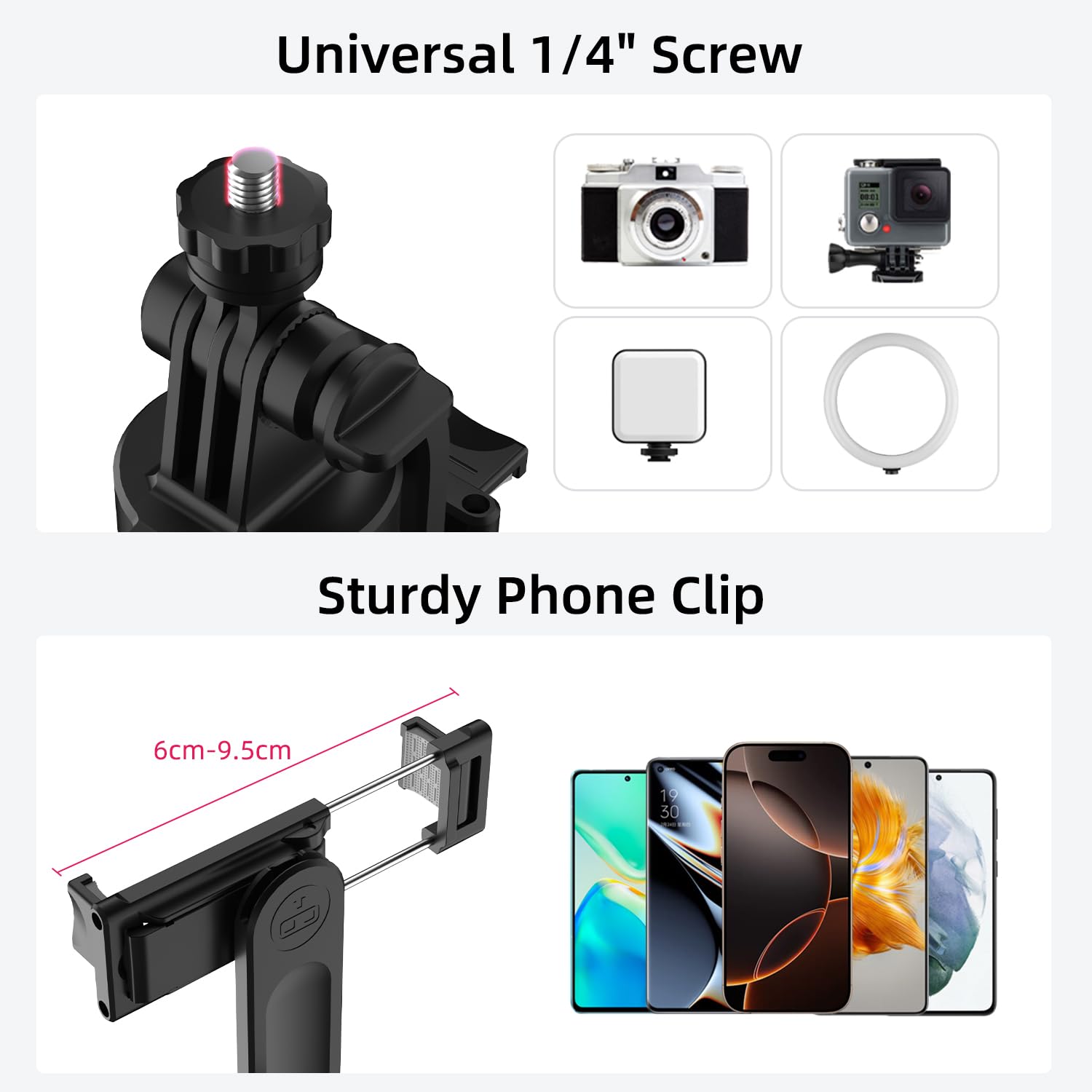 Mobilife 71" Selfie Stick Tripod Auto Open 360 Degree Rotating — Amazon image 6