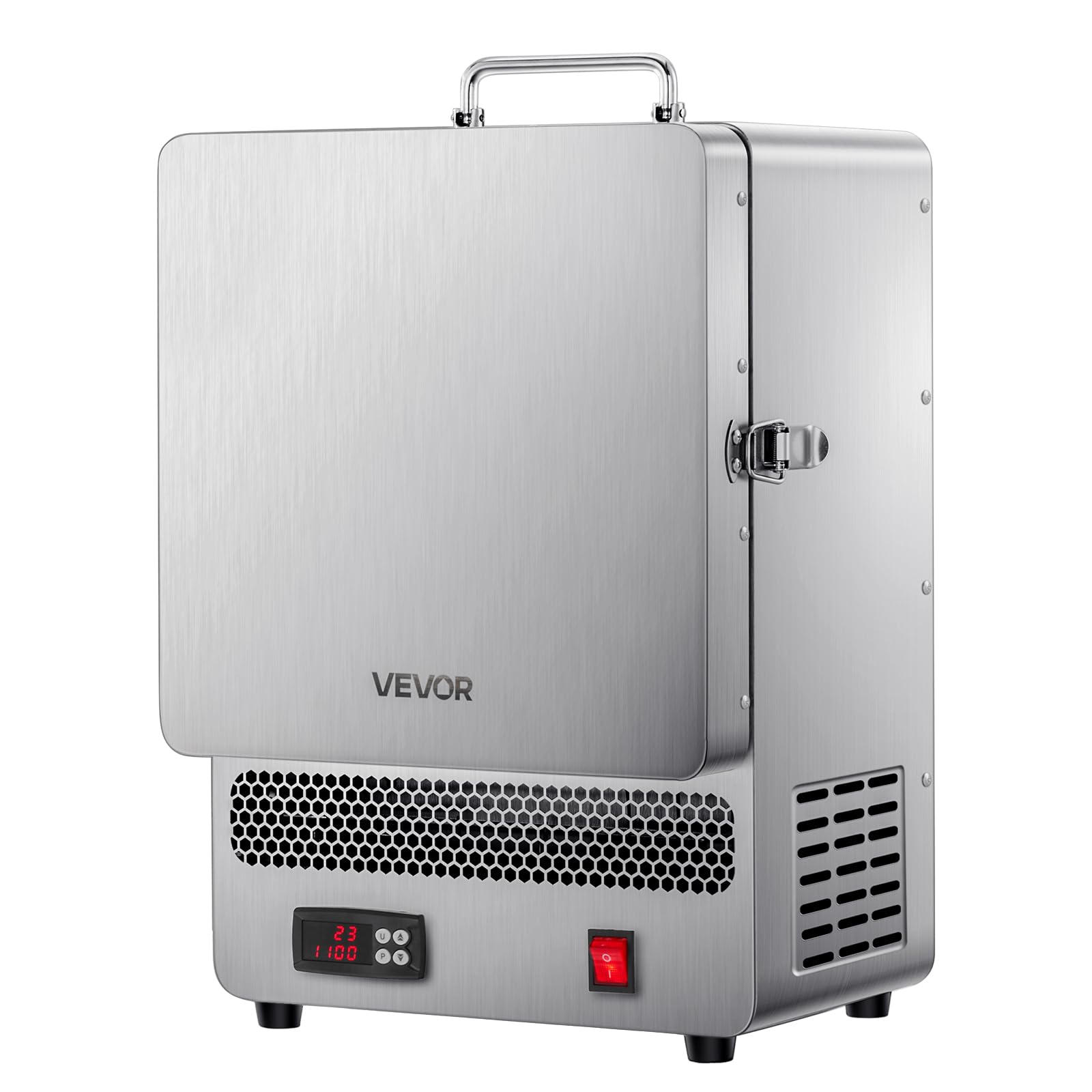 VEVOR Forno Fusione da Tavolo Elettrico da 1500 W, Temperatura Massima 1200 ℃, Acciaio Inox, Forno per Fusione dell'Oro, per Fusione della Cera, Argilla Fai da Te, Tempra dei Metalli