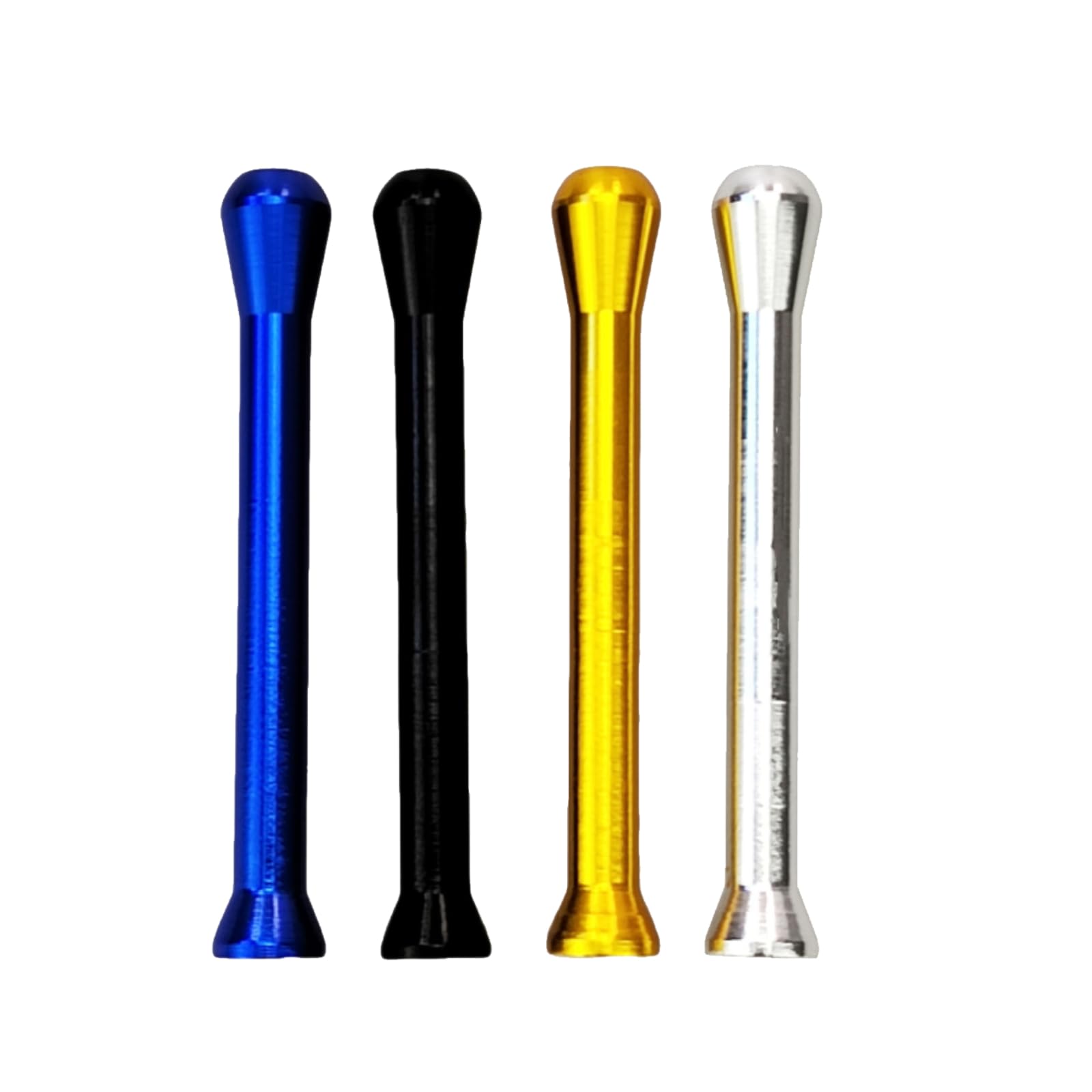 4 Tubi Per Tabacco Da Fiuto In Metalloo - Cannuccia 68 Mm Con Fischietto | Facili Da Pulire E Trasportare - 8