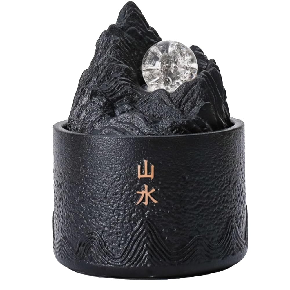 Fuente de Interior Fuente de Escritorio Zen Flow Wealth Spring for Decorar el hogar, la Oficina o Espacio meditación