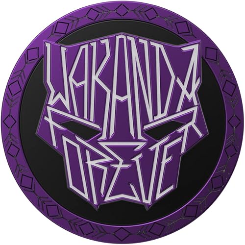 Miniatura 6 de PopSockets Agarre para teléfono con soporte expansible, Marvel - Esmalte Wakanda Forever