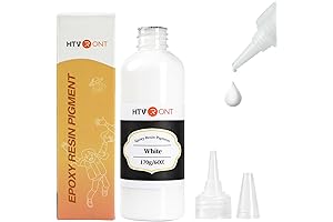 HTVRONT Epoxy White Pigment Paste: 6 oz/170 g Superior Resin Pigment for...