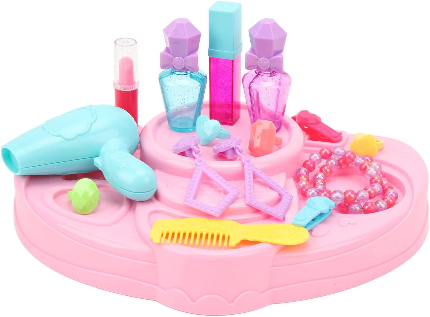 Semme Makeup Hair Dressing Set Toy for Girls Safe Colorful DIY Kit with Stickers Accessories Great Birthdays Holidays