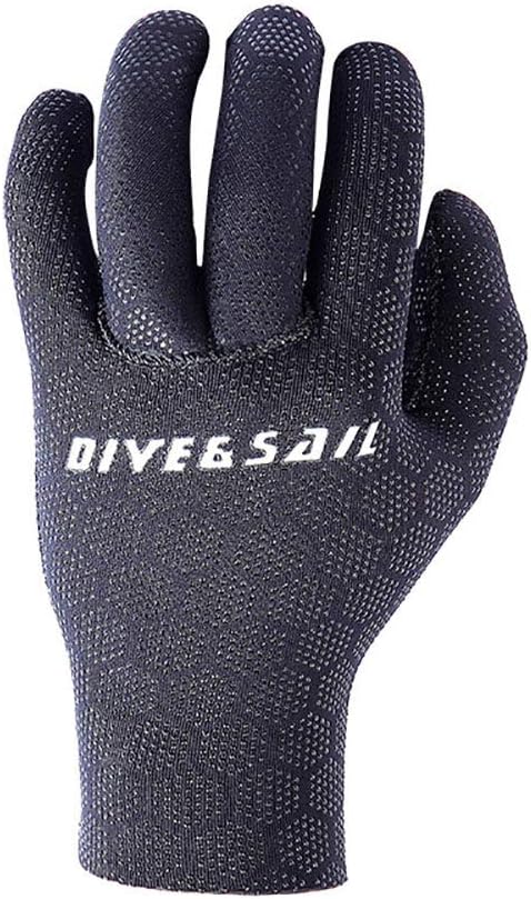 WYYHAA 3mm Neoprene Wetsuit Gloves, Double-Layer Thermal Diving Gloves with Elastic Wrist and Skid Resistance Particles for Kayakin Diving Surfing Snorkeling,M