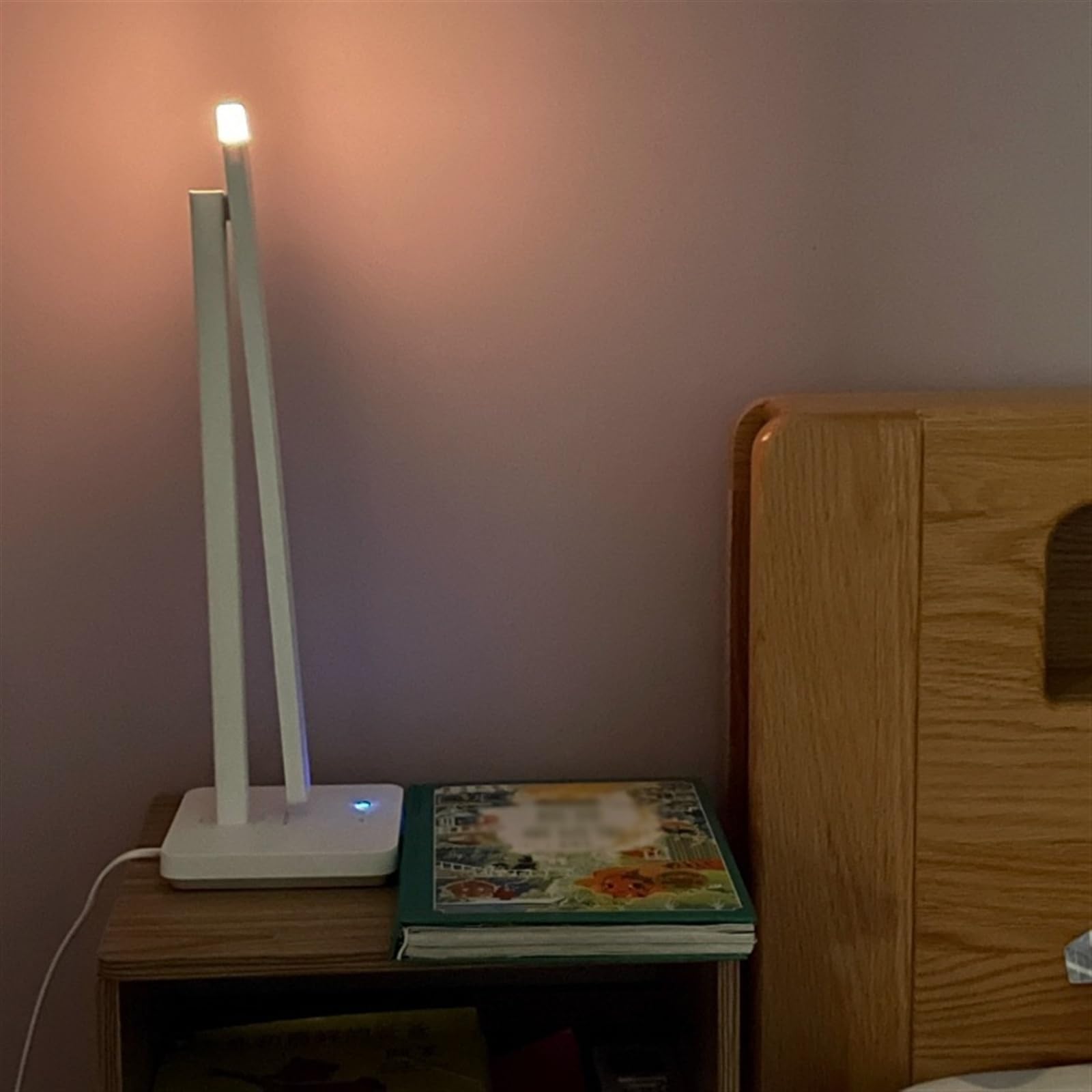 Lampa do nauki Lampa biurkowa LED z lampką nocną, ściemniana lampka na biurko do ochrony oczu 4000 K, z płynnym przyciemnianiem, sterowaniem dotykowym, automatycznym timerem (biały), 12 W Lampy biurko