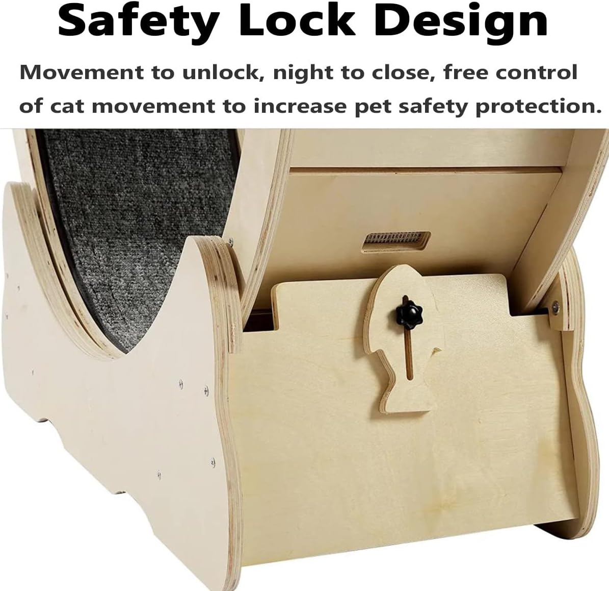 Cat Treadmill, Pet Cat Climbing Exercise Wheel with Replaceable Gripping Pads, TPE Silent and Noiseless Rollers Pet Smooth Run Freely,L-E