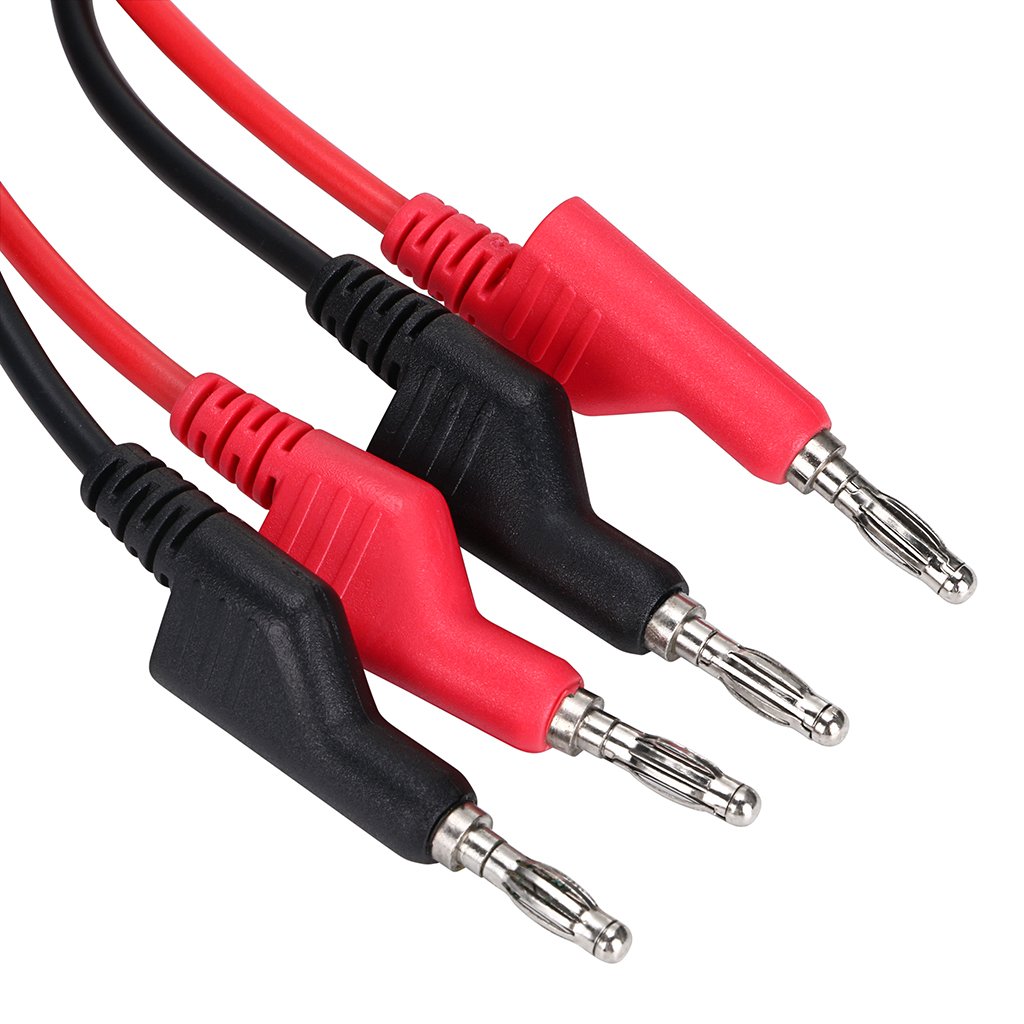 Sumnacon Stackable Banana Plug Alligator Clip Pure Copper Fork Test Lead