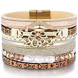 Graduation Gifts for Her 2022, College High School Graduate Inspirational Bracelets Jewelry Presents