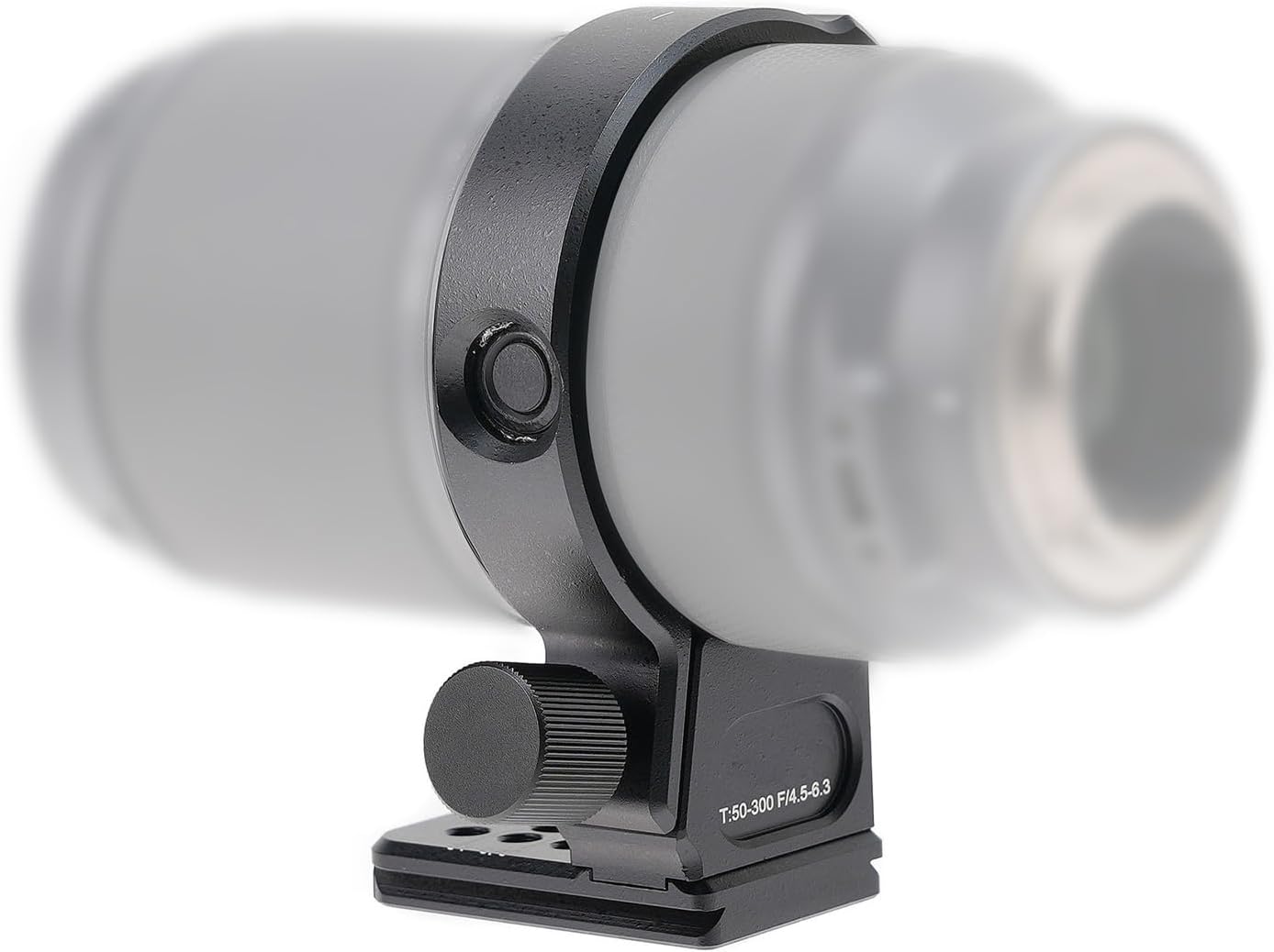 75mm Lens Collar Tripod Ring Mount Replacement Fit for Tamron T50-300mm, F4.5-6.3 Lense Collar Support Lens Collar Socket with 38mm Swiss Stand Quick Release Plate Base for Stabilizer