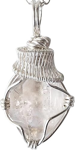 Miniatura 10 de Designs by Nature Gems Collar de piedras preciosas ásperas hecho a mano en plata de ley