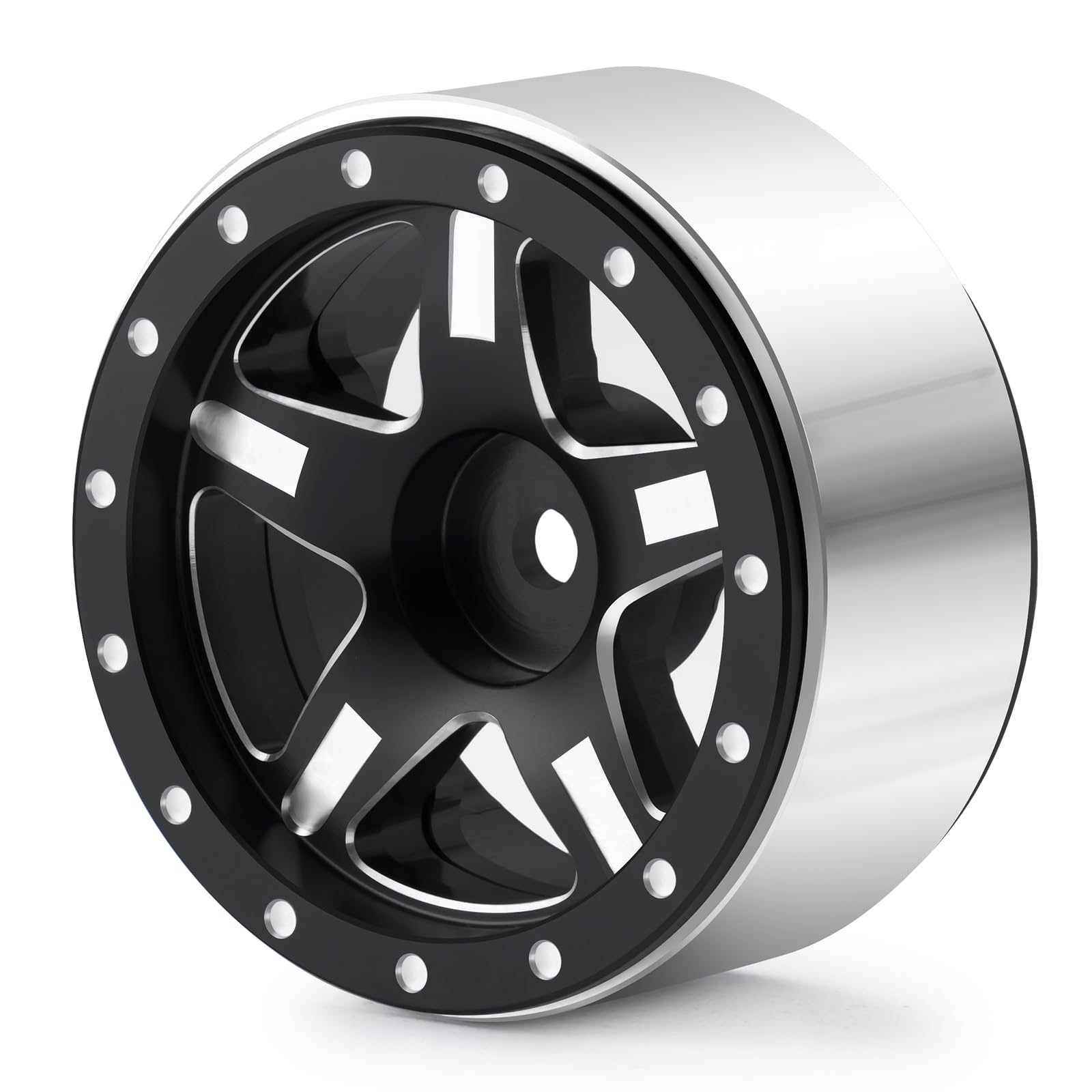 INJORA 1.3 Beadlock Jantes en aluminium pour TRX4M SCX24 Mise à niveau 1/24 1/18 RC Crawler Car