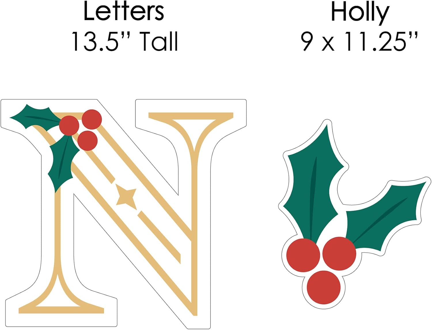 Big Dot of Happiness Religious Christmas - Yard Sign Outdoor Lawn Decorations - Merry Christmas Cross Yard Signs - NOEL