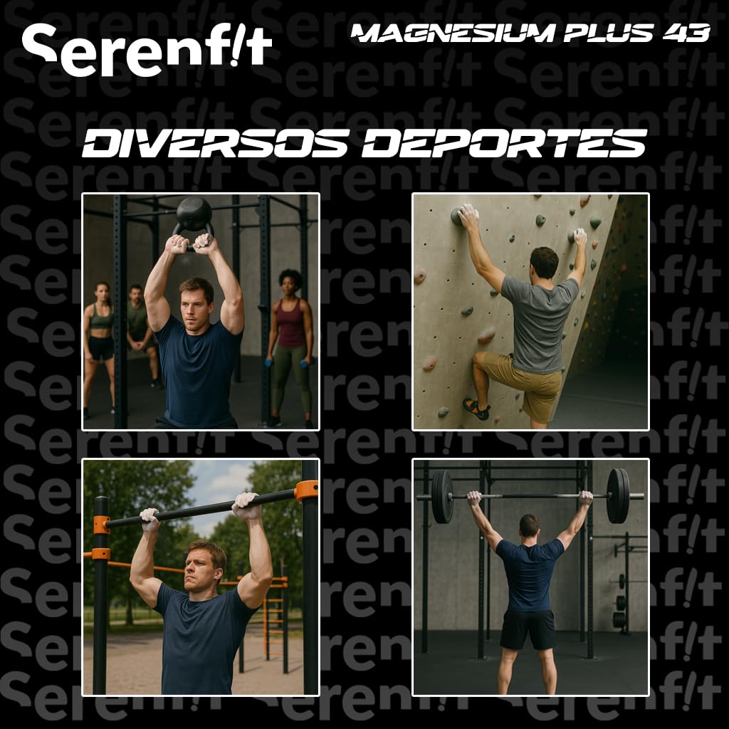 SERENFIT Carbonato de Magnesio en Polvo - magnesio Escalada - magnesio en Polvo Escalada - Polvo magnesio Crosstraining - magnesio calistenia (500 GR) — view 4