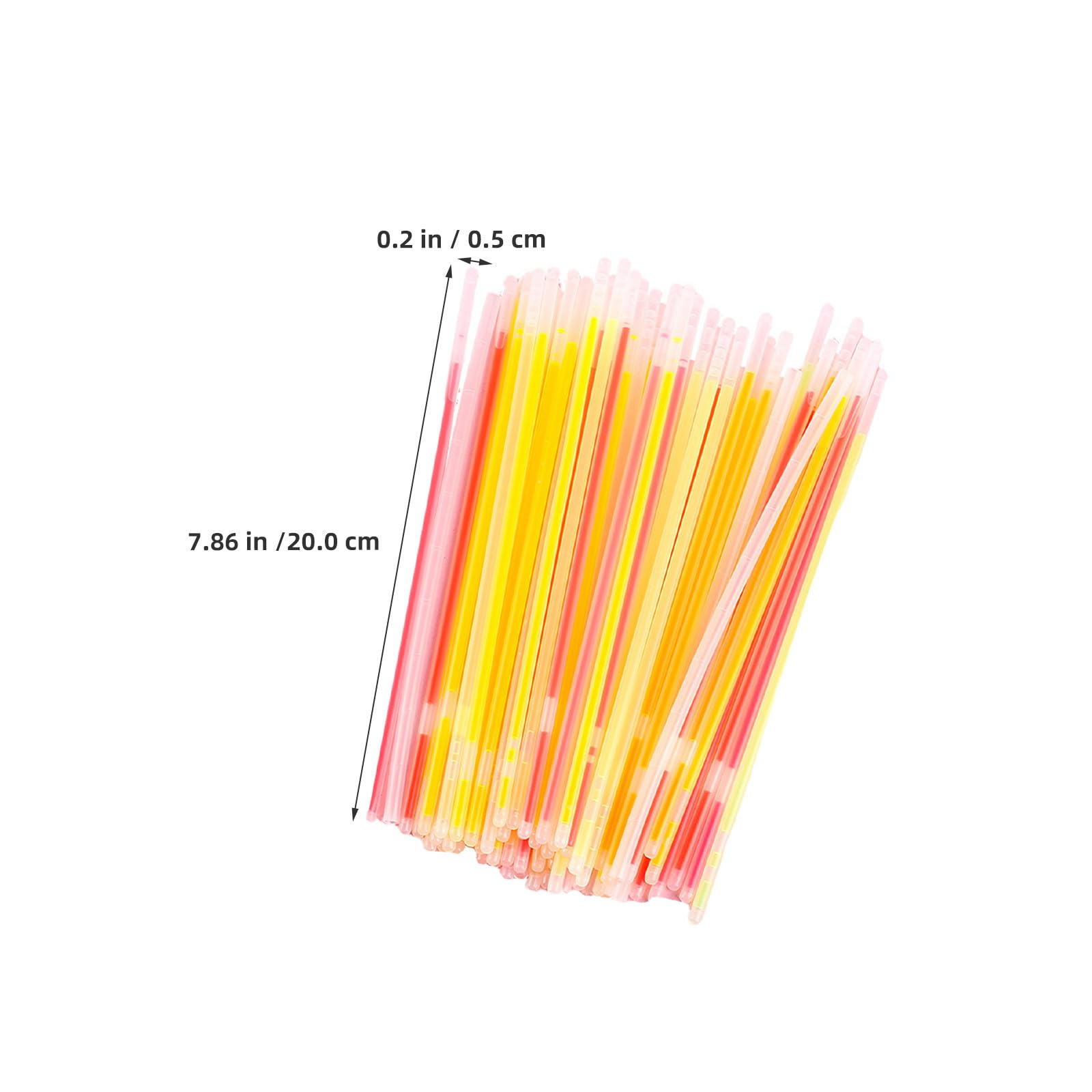 Gatuida Set Bacchette Luminose per Feste 150 Pezzi in Plastica | Braccialetti Neon, Attivazione Semplice, Bagliore Prolungato, per Raves e Party, Adatti Adulti e Bambini