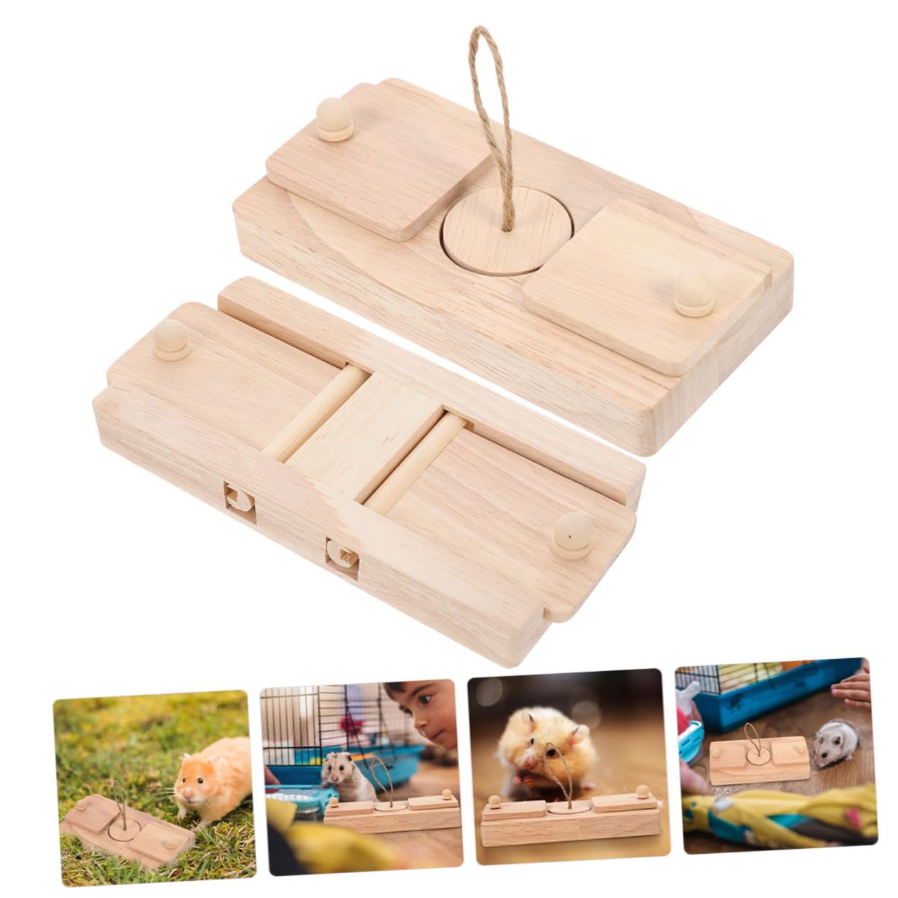 VICASKY Hamster Leckerli Spielzeug mit Suchfunktion im 2 Stück