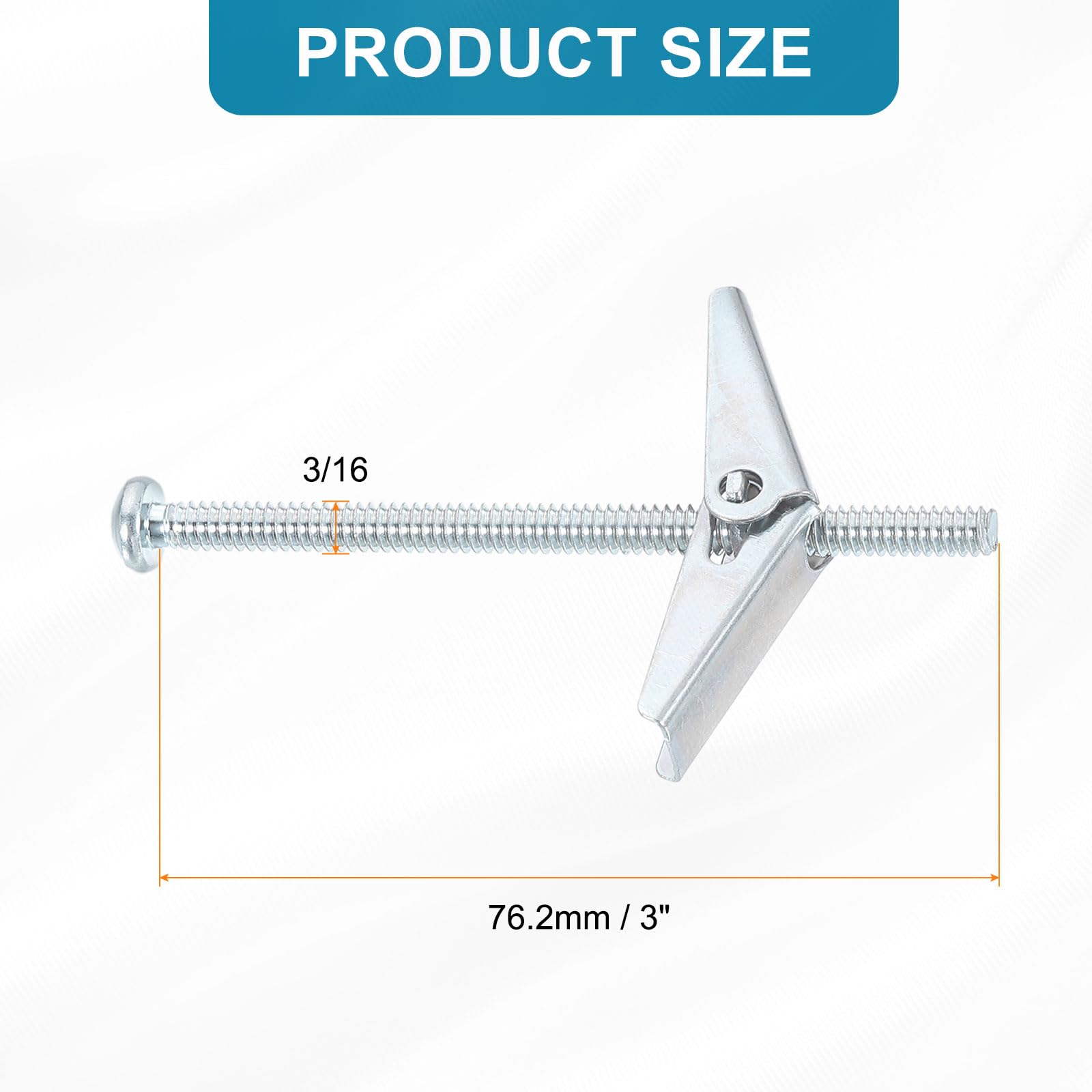 5031 1.25 x 4 in. Round Head Toggle Bolt- Pack of 6
