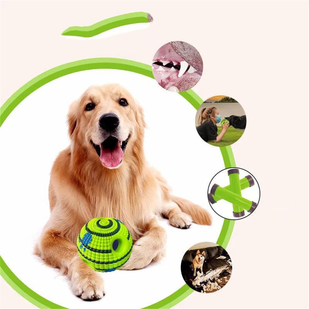Pet Dog Toy Ball Molar Teeth Bissfester Hunde-hüpfball Kleiner Und Mittelgroßer Hunde Gummi-sprachtrainingsball