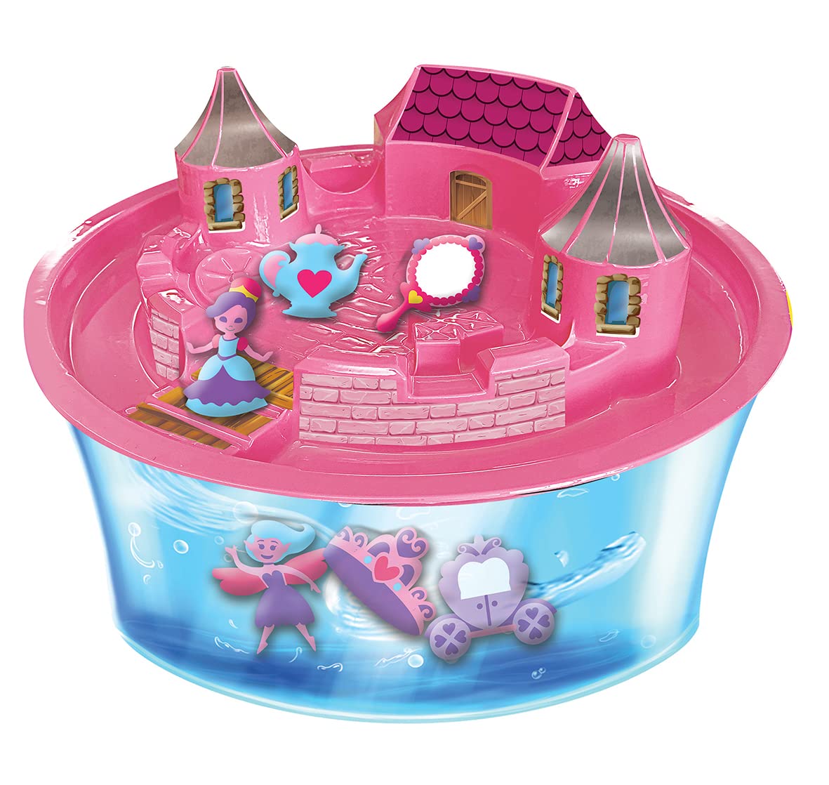 Simba - Aqua Gelz - Zamek księżniczki - Zestaw kreatywny dla dzieci do tworzenia figurek 3D - Rury żelowe - Wersja francuska - 106322496002