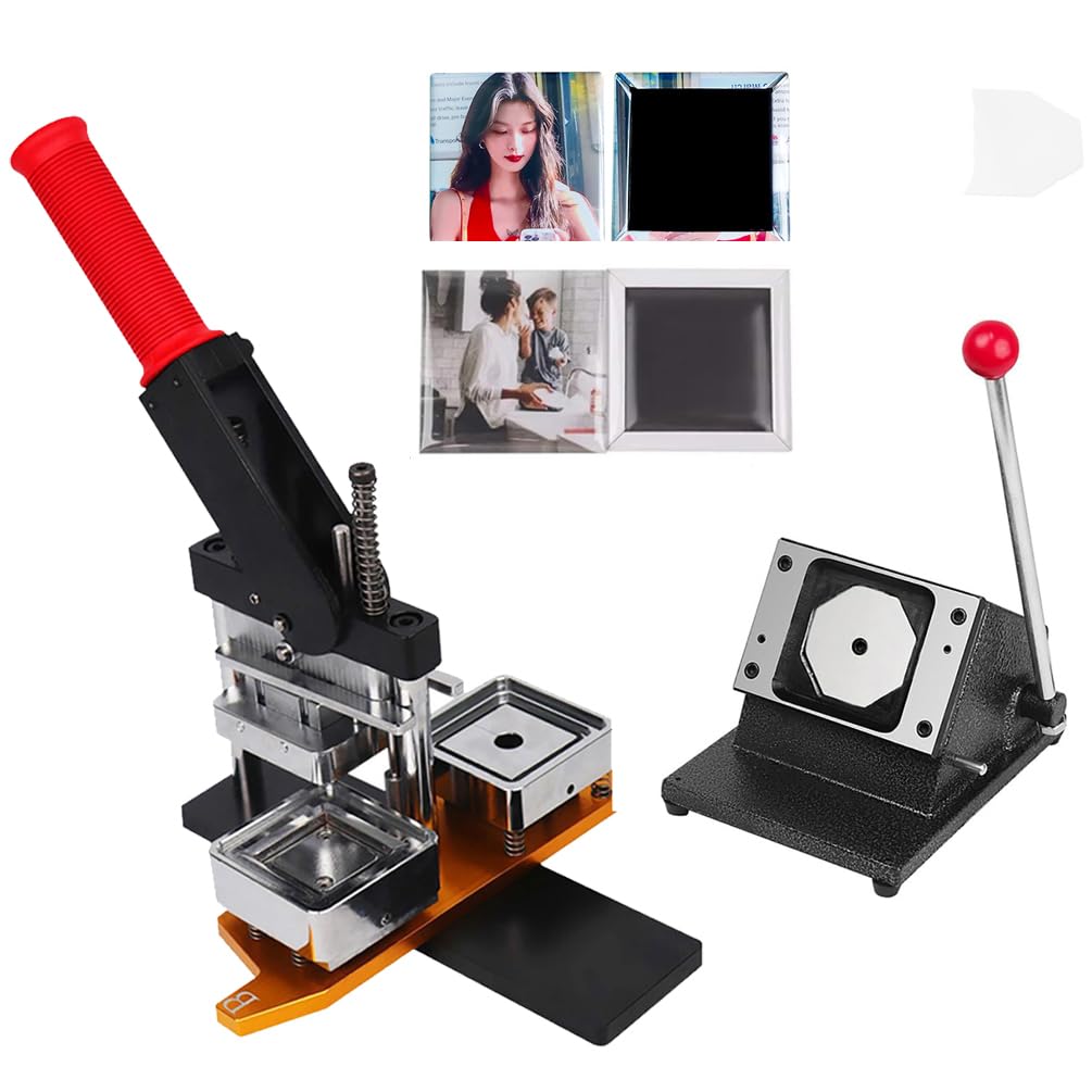 OLSKFUH Photo Magnet Machine For Diy Fridge Magnets And Badges, Decorate Refrigerators And Iron Furniture,