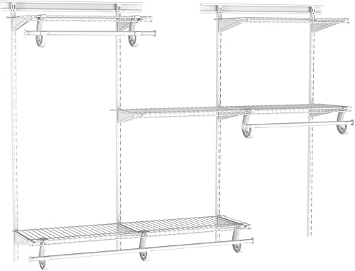 ClosetMaid ShelfTrack Wire Closet Organizer System, Adjustable from 4 to