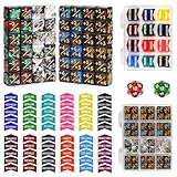 FourDragons 110 Pieces MTG Keyword Tokens 12mm Counters Dice for Magic The Gatering, MTG Abilities Keyword Buff Tokens D6 D20 Life Counter Dice for TCG CCG Magic Card Games Accessories