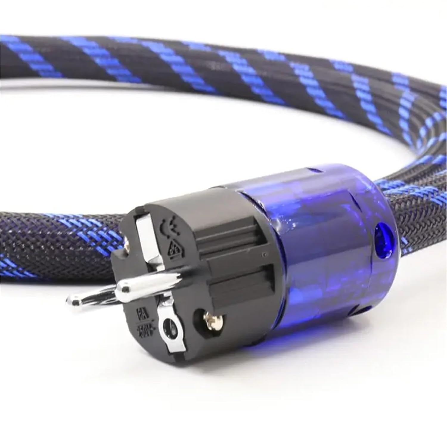 Audiophile HiFi Power Cable EU Plug Mains European AC Power Cord for Audio Components(US Power Cable,1m)