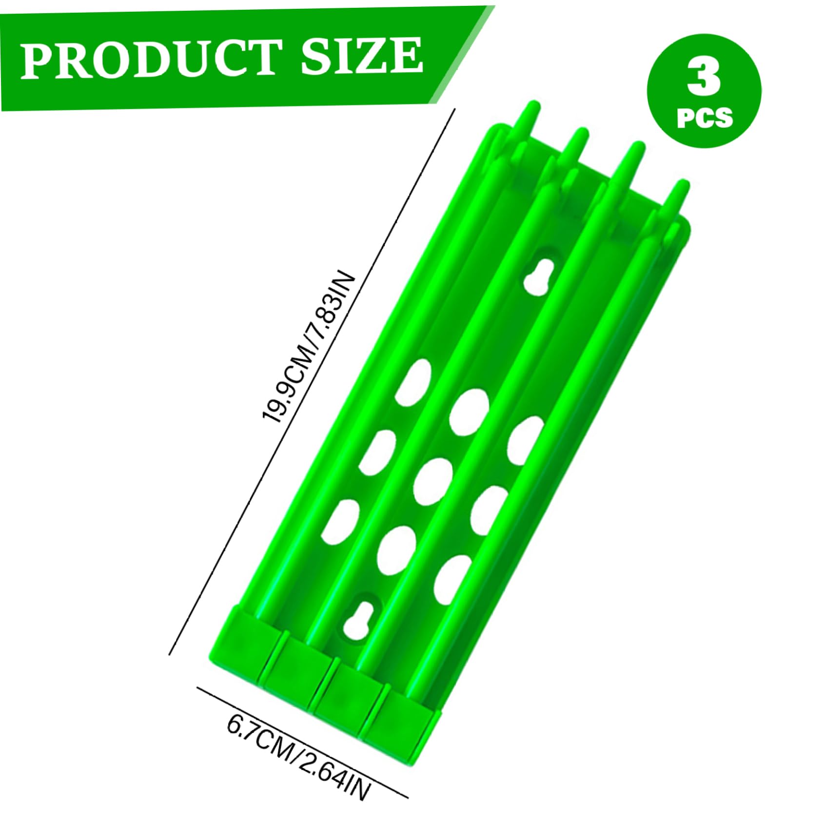 3Pcs Pigeon Supplies, Plastic Pigeons Leg Rings Holder Chicken Leg Bands Rack Frame 7.8x2.7 Foot Ring Place Organizer