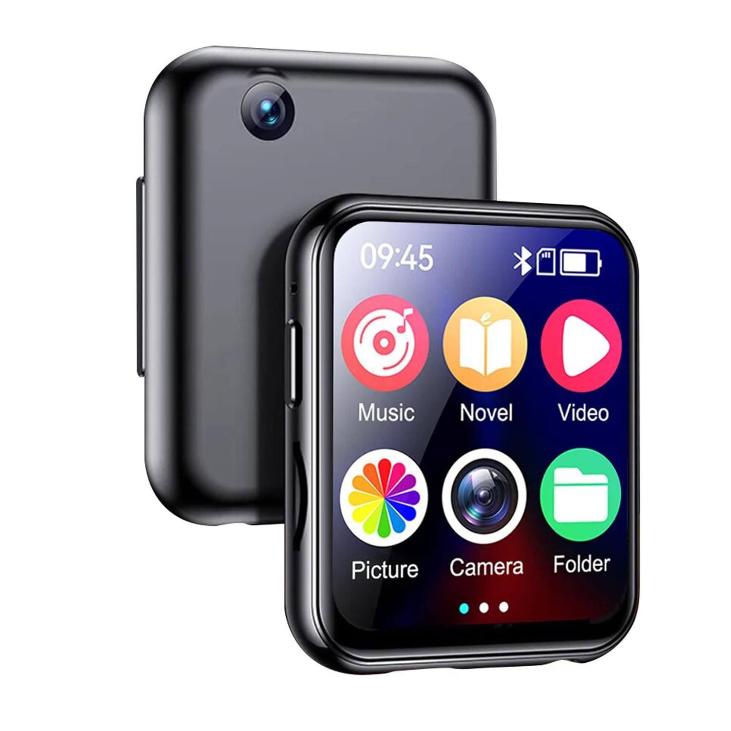 Portable HiFi MP3 Music Player 2inch Touch Screen MP4 Media Player Built in Camera Speaker Video Recording FM