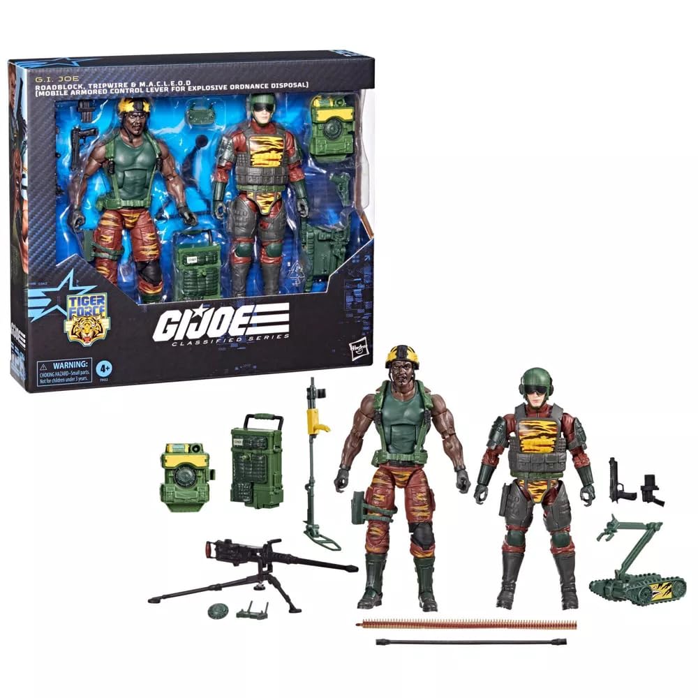 G. I. Joe G.I. Tiger Force Roadblock, Tripwire, and M.A.C.L.E.O.D. Action Figure Set