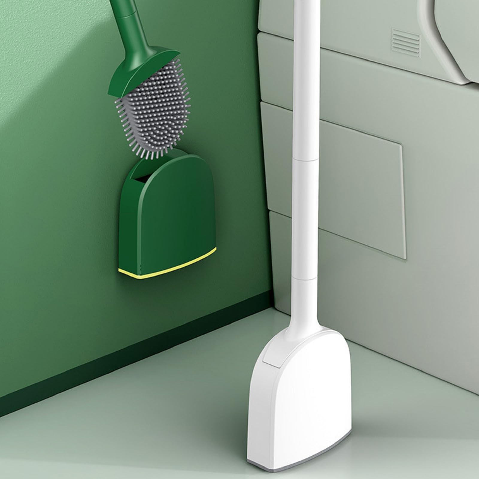 Szczotka do WC, Szczotka do WC do użytku domowego Łazienka Cleani No Dead Angle Wall Hanging Wielofunkcyjna jedna szczotka i wielozadaniowa