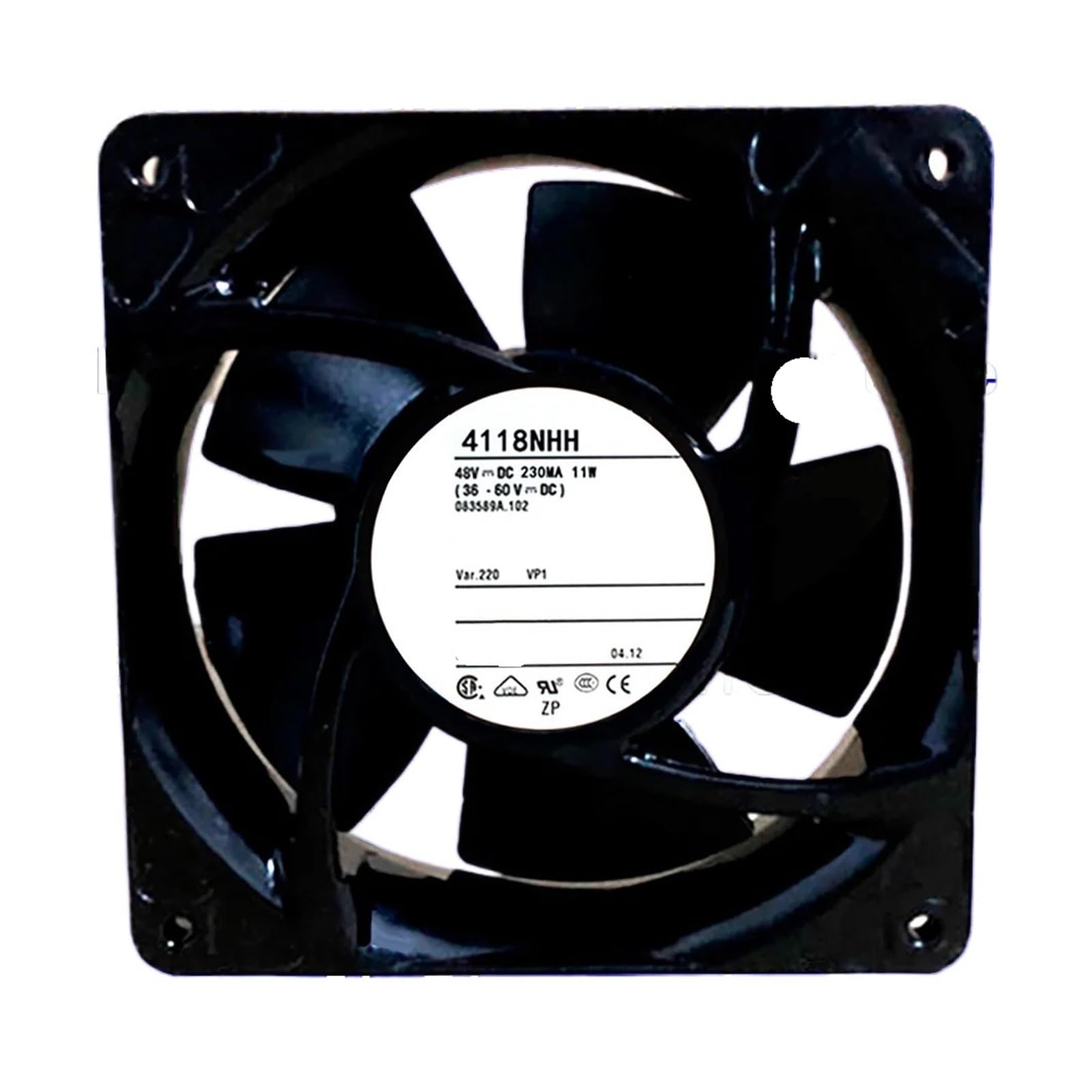 Ventilateur 4118NHH 48V évite les pannes thermiques de serveur 120x120x38mm