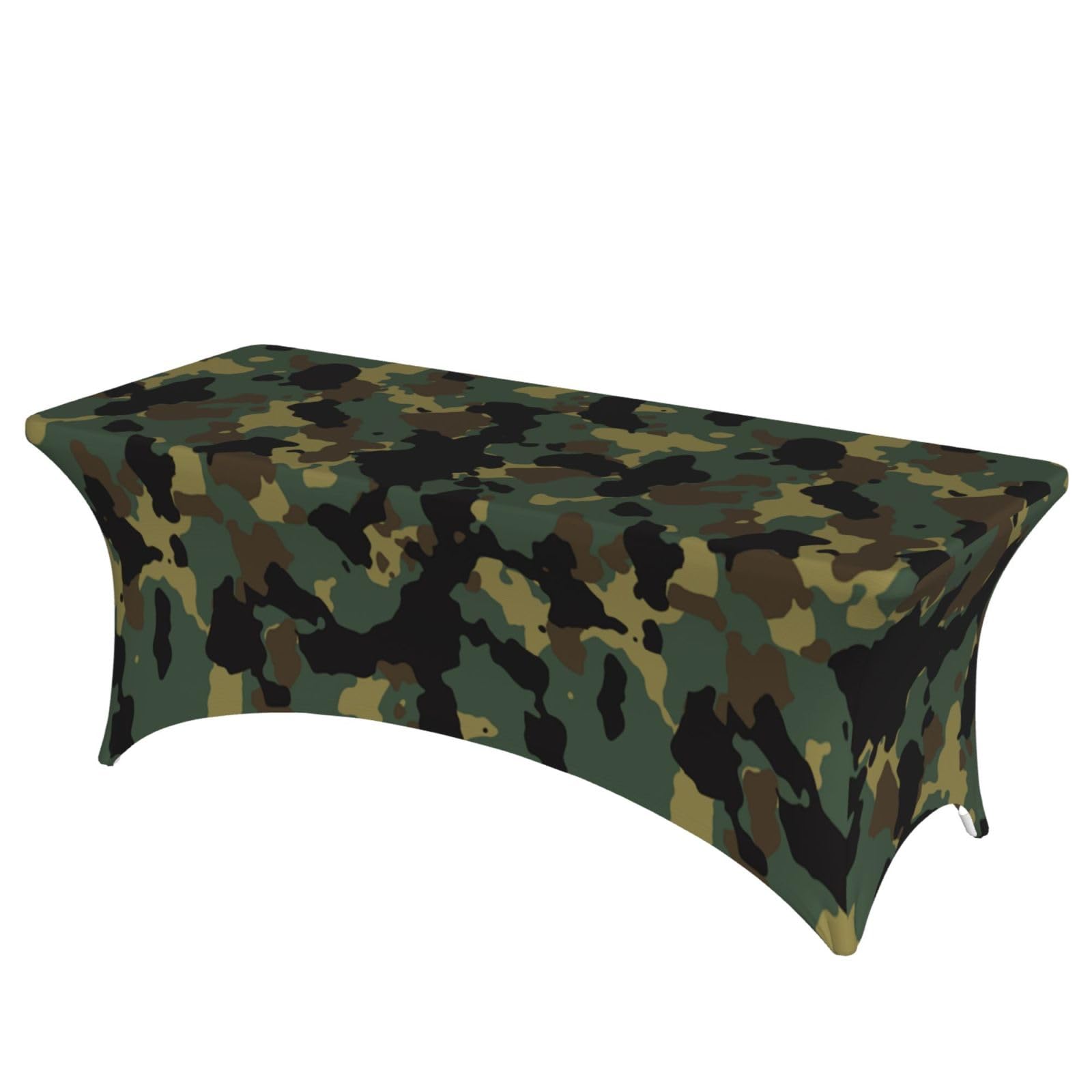 ERCgad Camouflage Pattern Print Rectangular Tablecloth Dining Banquet Party Events Home Celebration Table Cover
