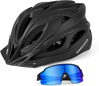 Odoland Bike Helmet with Cycling Sunglasses, Adult Cycling H
