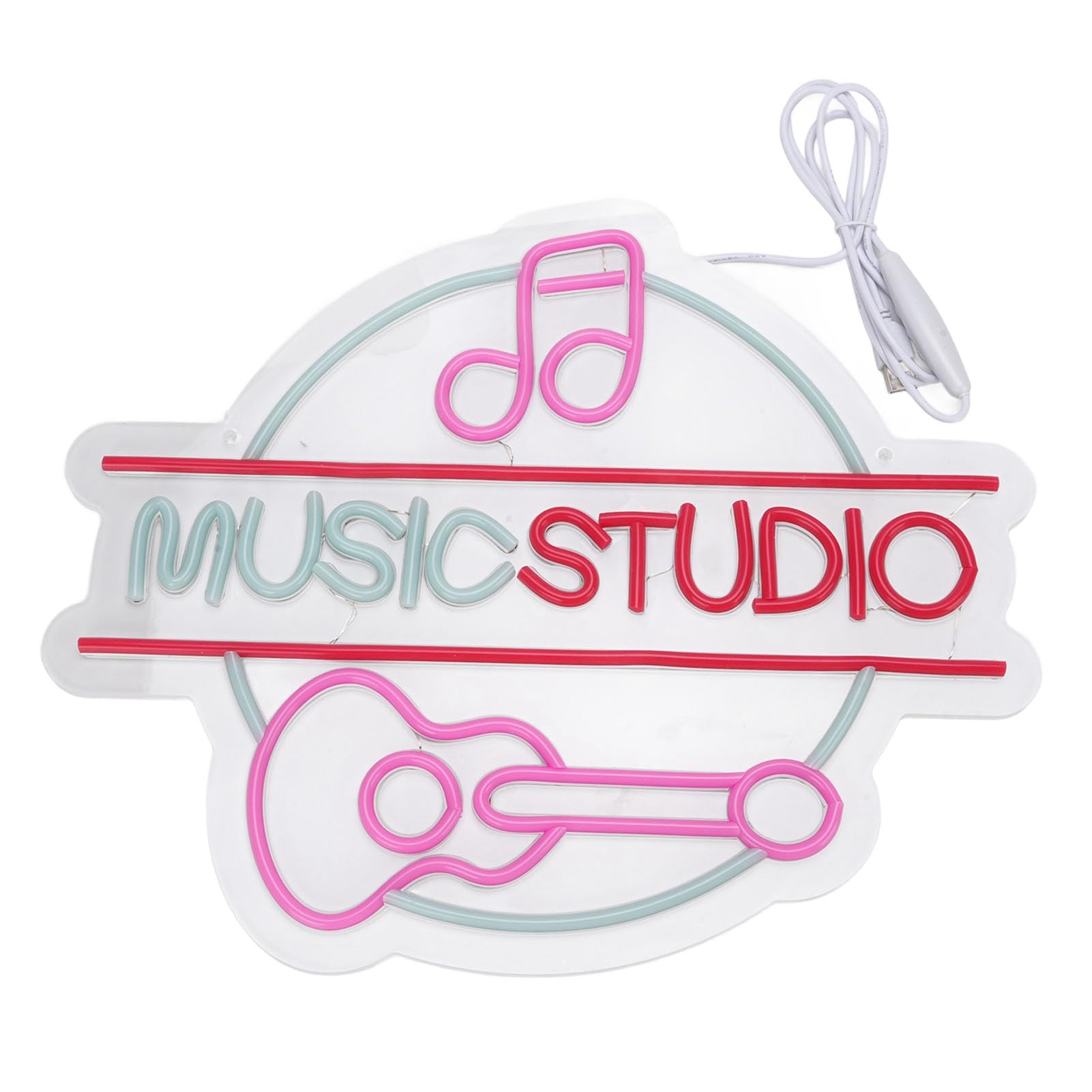 Dimmerabile Rosa Studio di Musica LED Wall Door Decor Luce per Ambiente Dinamico per Bar Club Amanti della Musica Materiale Acrilico