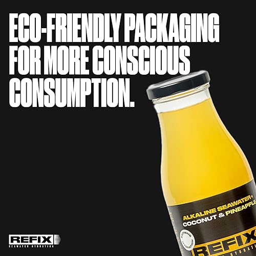 Miniatura 7 de Refix Bebida deportiva baja en calorías, orgánica, sin azúcar añadida, vegana, sin aditivos químicos, electrolitos naturales de agua de mar, agua de